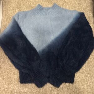 MINKPINK Blue Ombre Turtleneck Sweater